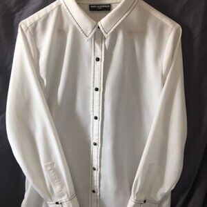 Karl Lagerfeld White Blouse - Size 10